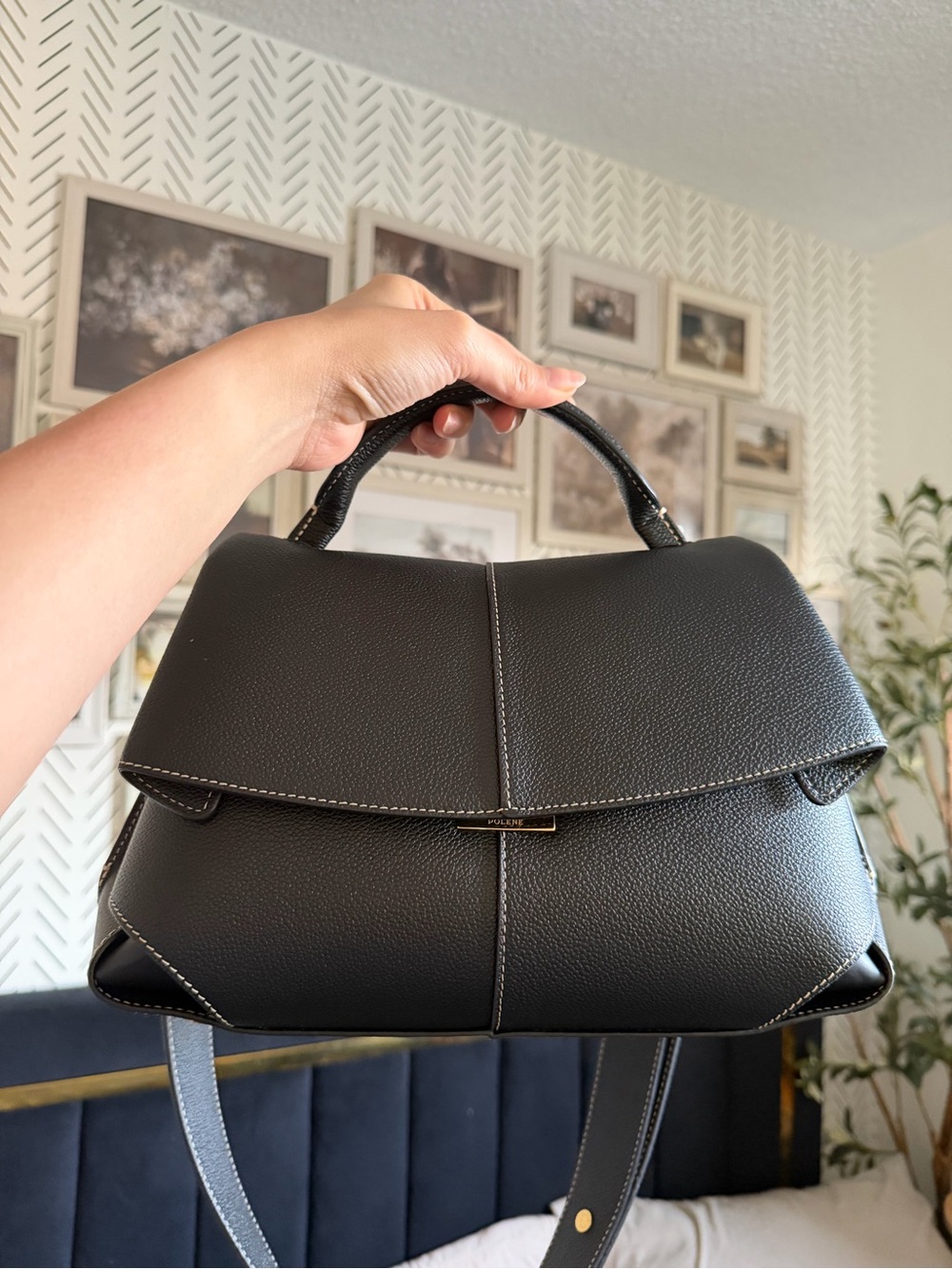 Polène Mokki Bag in regular size (black)